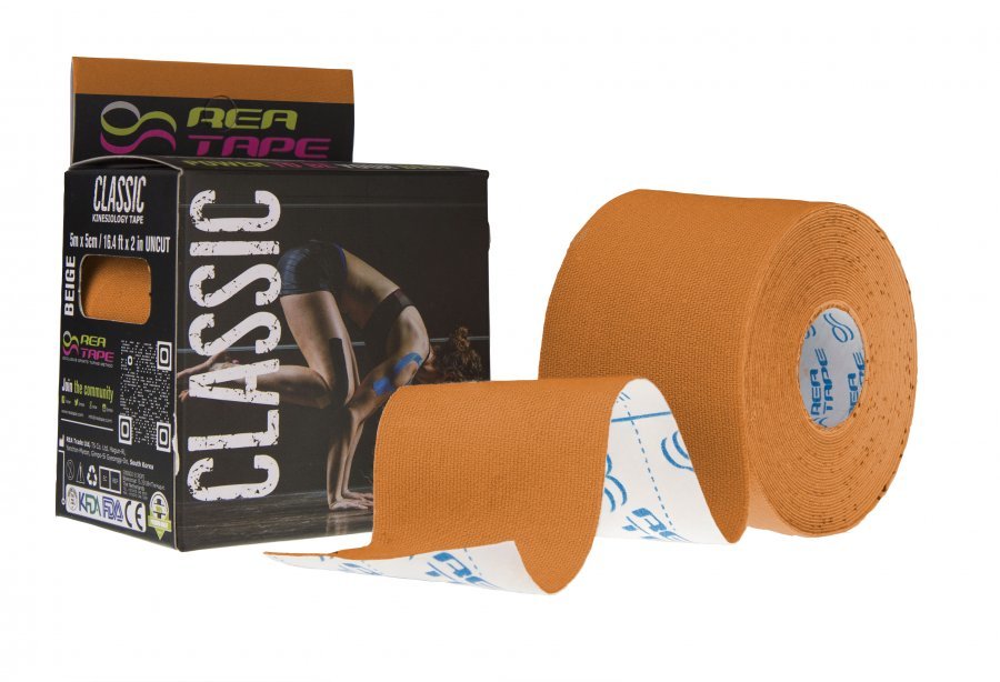 REA Tape Classic taśma kinesiology (pomarańczowa) (nowa formuła)