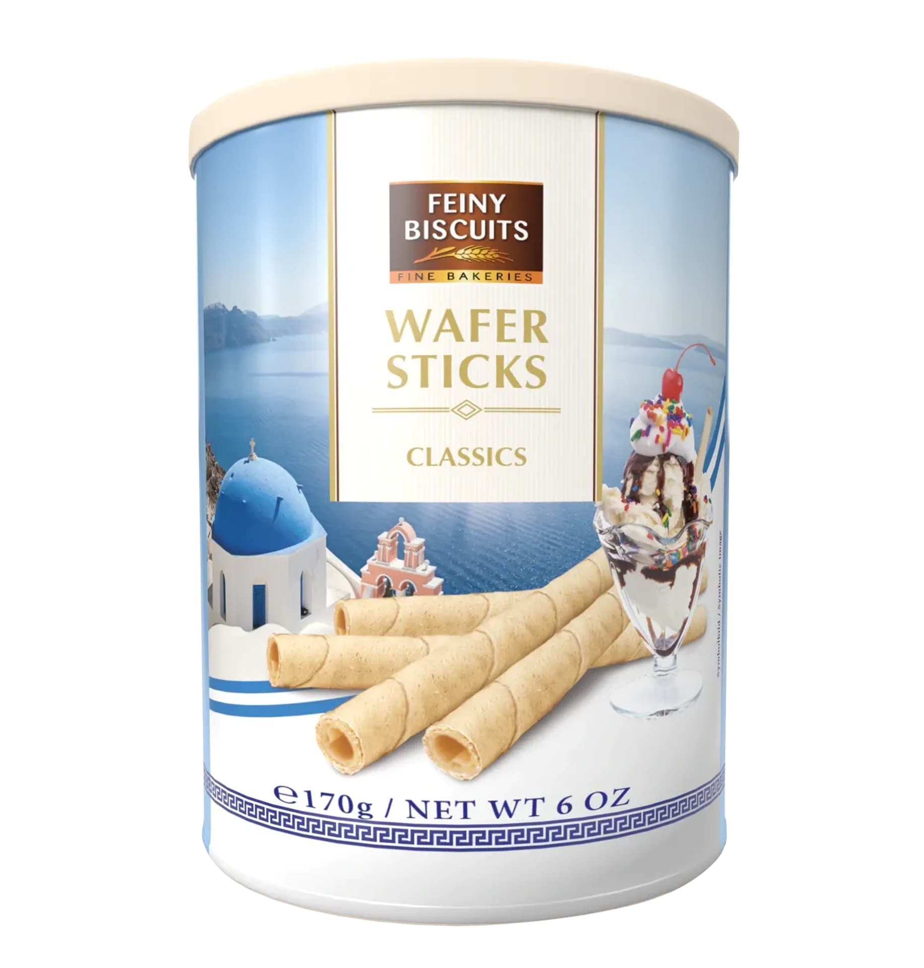 Feiny Biscuits Rurki Waflowe z Nadzieniem Waniliowym 170 g