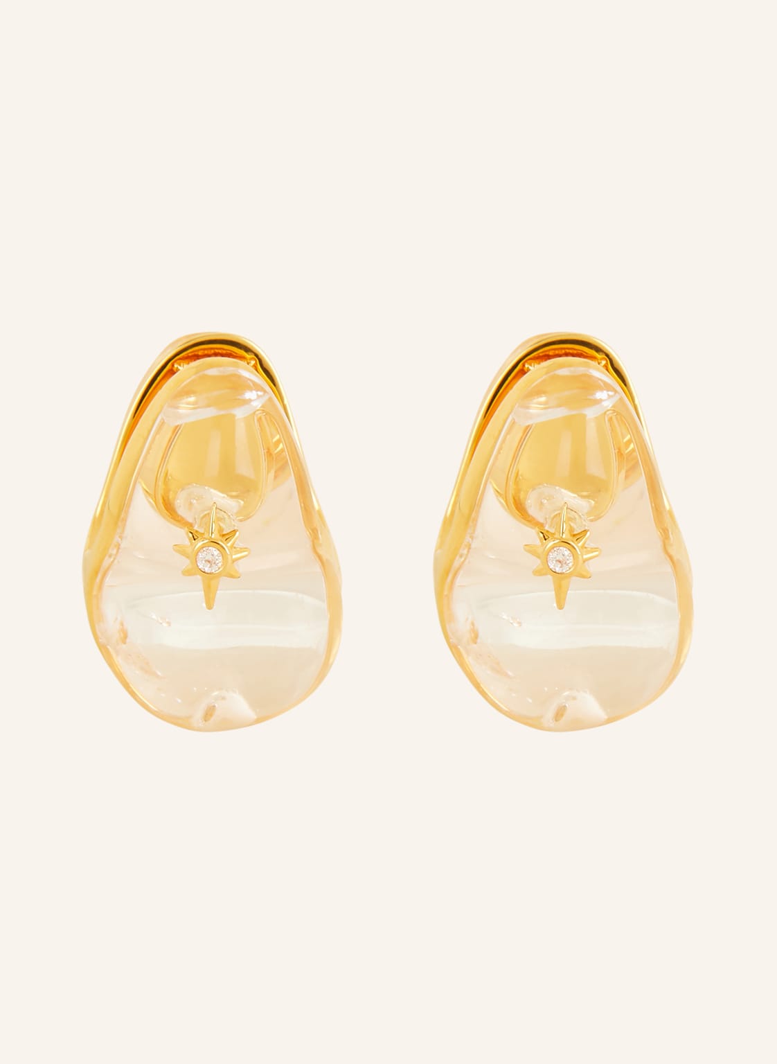 Zimmermann Kolczyki Crystal Pebble gold