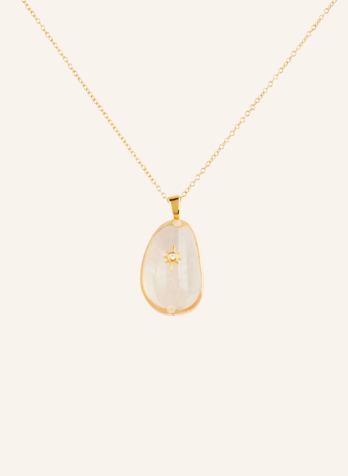 Zimmermann Łańcuszek Crystal Pebble gold