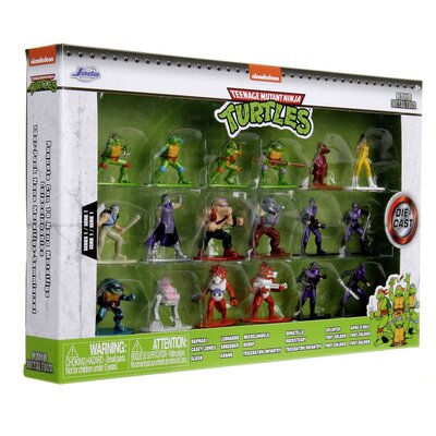 Jada Wojownicze Żółwie Ninja 18 metalowych figurek