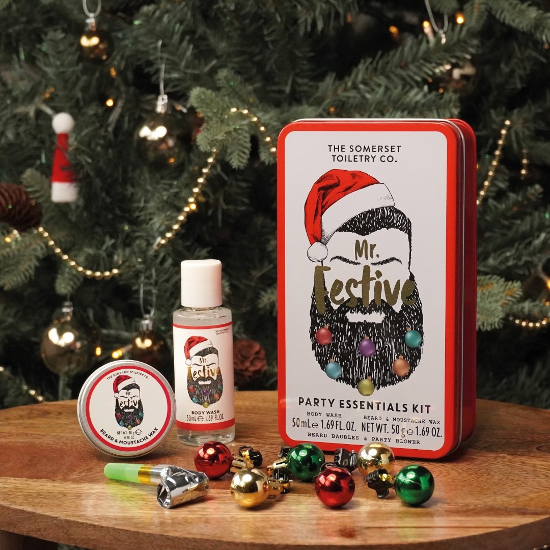 The Somerset Toiletry Co, Mr Festive Gin Tin Containing, Zestaw kosmetyków do pielęgnacji, 2 szt.