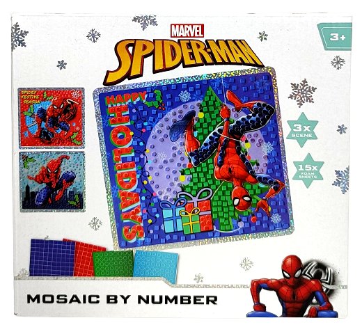 Świąteczna Mozaika piankowa Spiderman 3 scenki