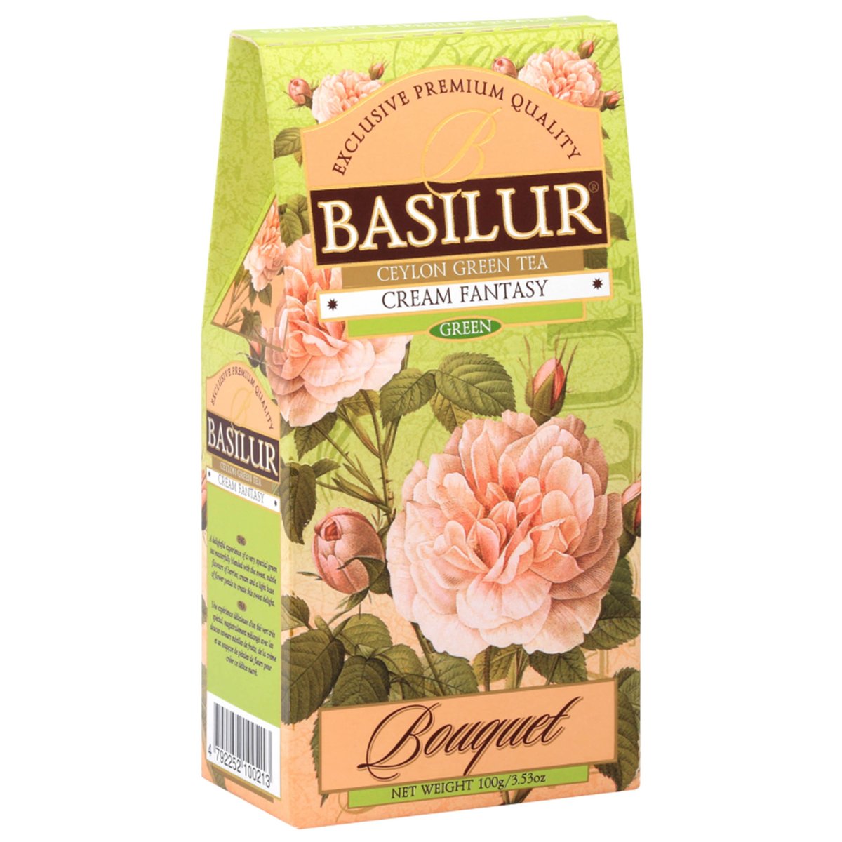 BASILUR Cream Fantasy- Zielonej herbaty cejlońskiej z dodatkiem aromatów owocowych, 100 g x1