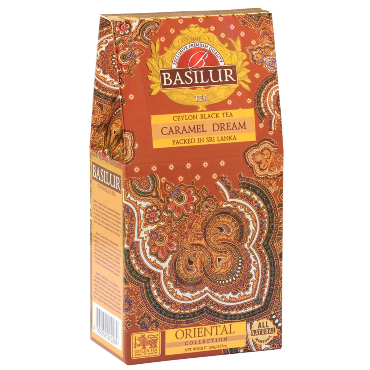 BASILUR Caramel Dream- Czarna liściasta herbata cejlońska z naturalnym aromatem karmelu, 100 g x1