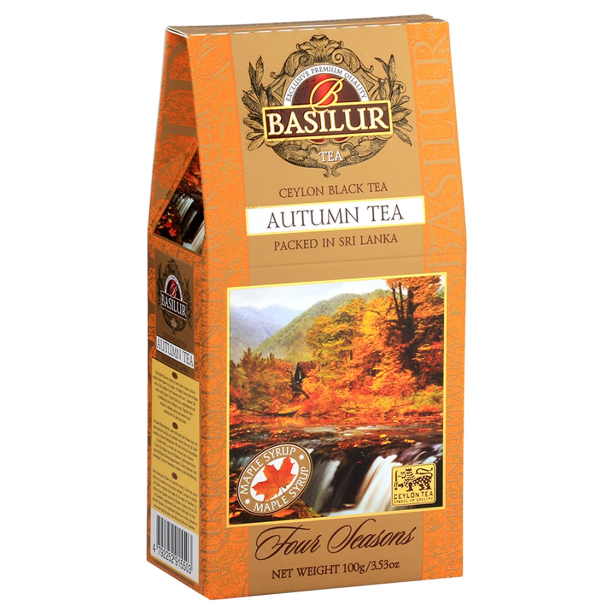 BASILUR Autumn Tea- Czarna herbata cejlońska z dodatkiem krokosza barwierskiego i aromatu klonowego, 100 g x1
