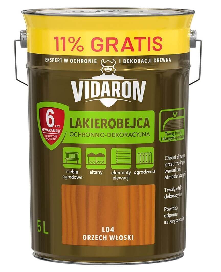 Lakierobejca Orzech Włoski L04 5 L Vidaron