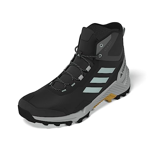 adidas Eastrail 2.0 Mid Rain.rdy męskie buty trekkingowe, Core Black Semi Flash Aqua Preloved Yellow, 46 EU