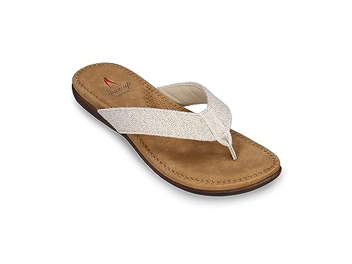 SPICE UP Carrara, Płaskie Sandały Damskie, 11005 Bege, 41 EU