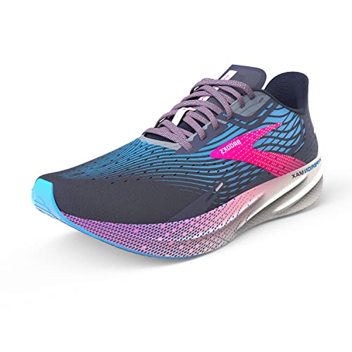 Brooks Hyperion Max, Trampki damskie, Peacoat/Marynarka Wojenna Niebieski/Różowy GLO, 39 EU, Peacoat Marina Blue Pink Glo, 39 EU