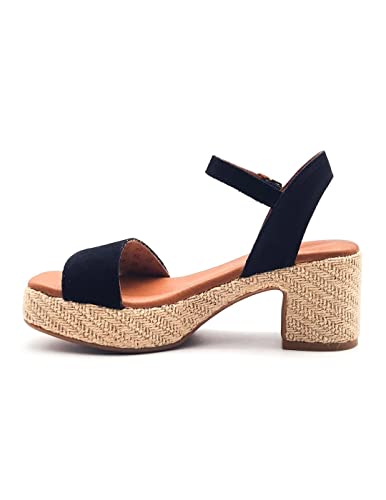 POPA Klin Obcas Beliche Serrage Czarny, Trampki Damskie, czarny, 39 EU