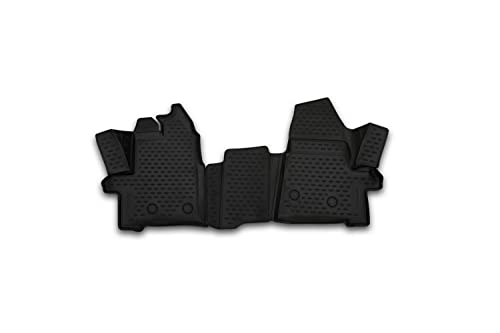 Dywaniki gumowe ELEMENT do FORD Transit, 2-częściowe, mechaniczna manualna skrzynia biegów, 2006-2014, 2014->, 2szt.