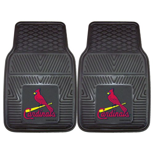 Fanmats St. Louis Cardinals MLB wytrzymałe 2-częściowe winylowe maty samochodowe