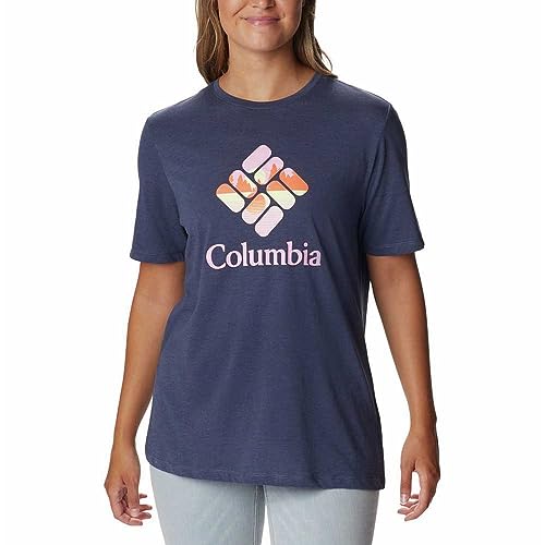 Columbia Bluebird Day T-shirt damski, swobodny, z okrągłym wycięciem pod szyją