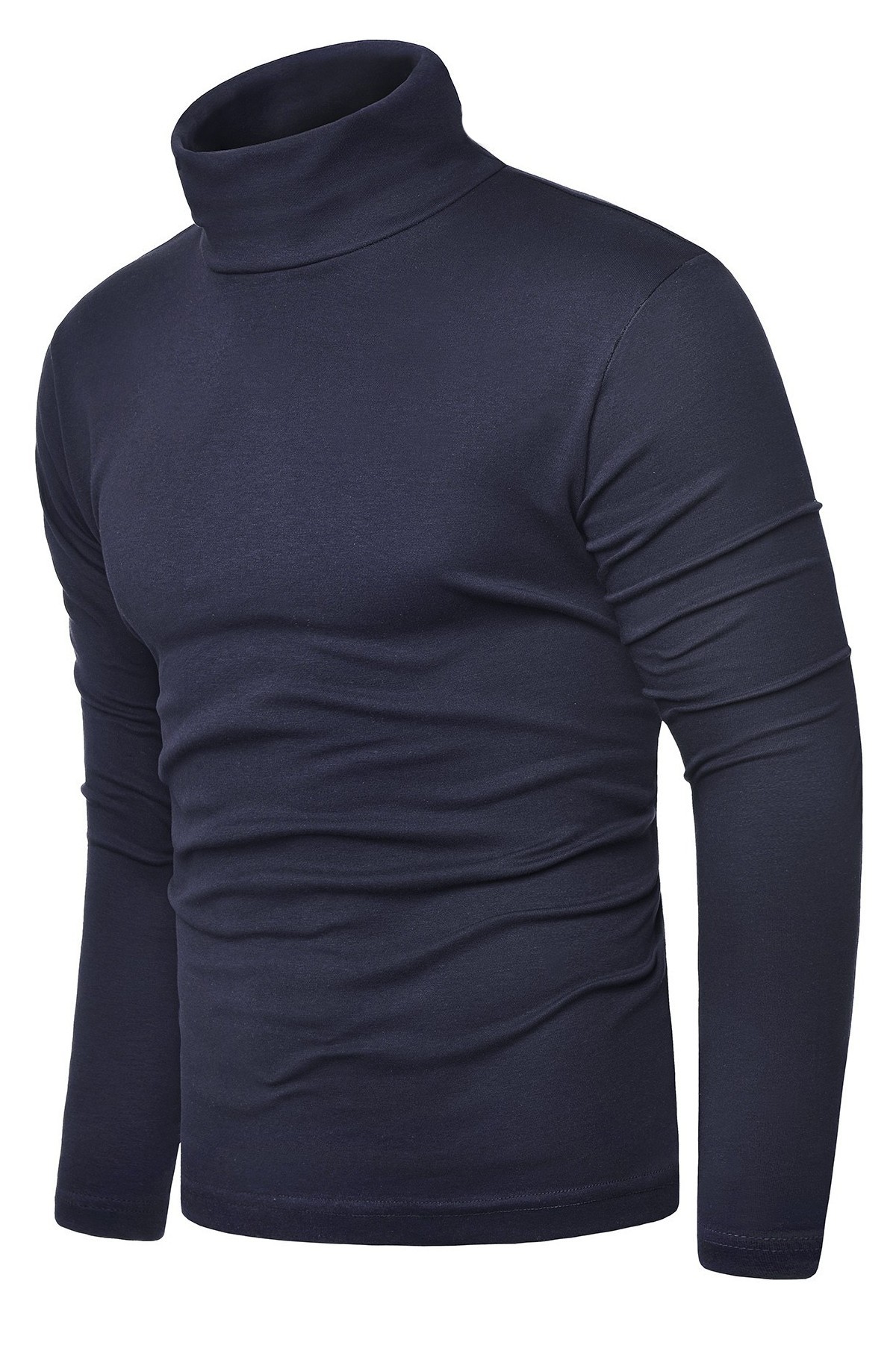 Sweter/Bluza golf męski 5401 -granat - risardi.pl