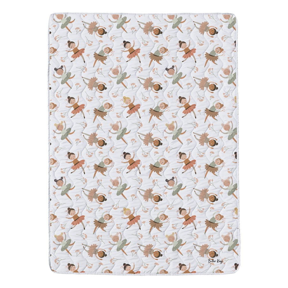 Biały/pomarańczowy zestaw do łóżeczka – Butter Kings