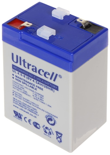 Ultracell Akumulator UL 4.5-6 6V/4.5AH-UL 6V/4.5AH-UL