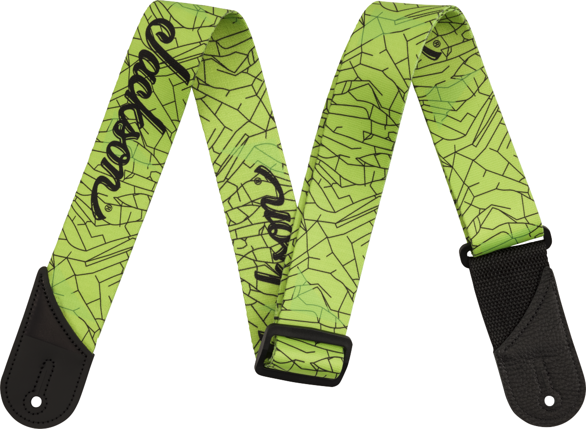 Jackson Cracked Mirror Strap Green 2"