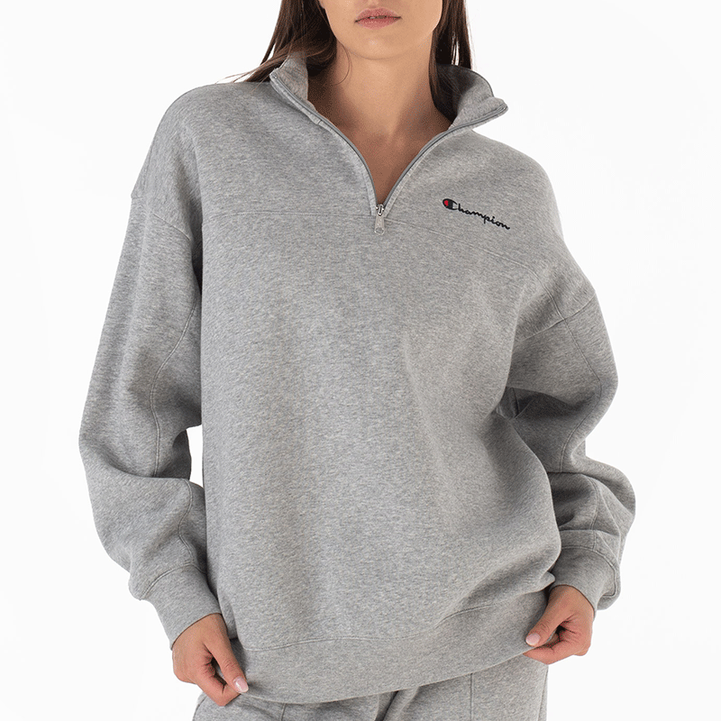 Bluza Champion Half Zip Sweatshirt 116590-EM006 - szara