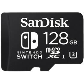 Karta pamięci SanDisk Micro SDXC 128GB UHS-I U3 (V30) pro Nintendo Switch (100R/90W) (SDSQXAO-128G-GN6ZA)