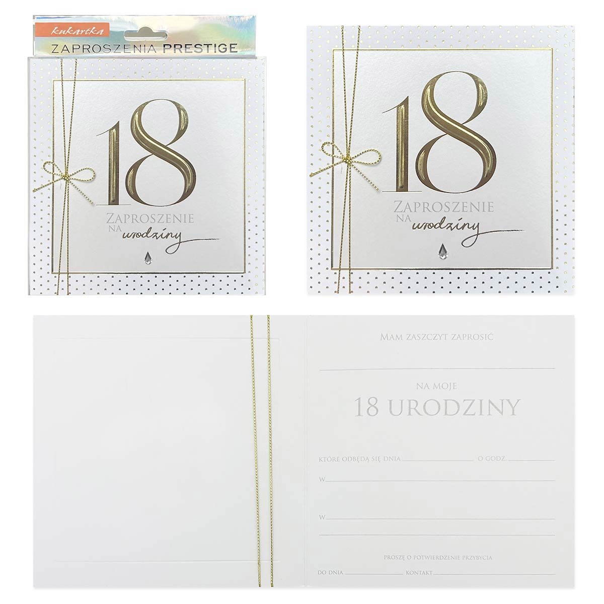 Zaproszenie ZP-039 Urodziny 18 (osiemnastka)