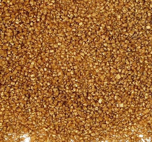 KRYSZTAŁKI CUKROWE POSYPKA - złote ciemne - 50g