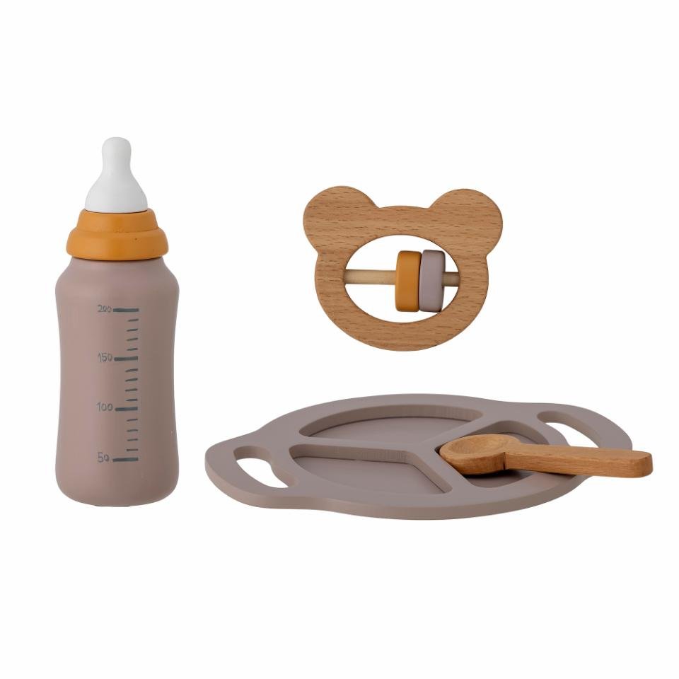 Zestaw do zabawy Riina, Baby, szary, FSC 100%, buk Bloomingville Mini