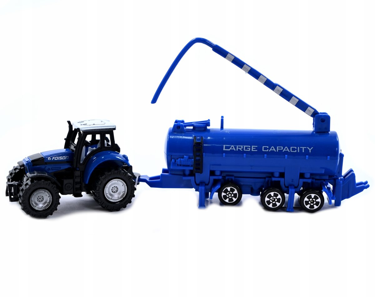 TRAKTOR Z PRZYCZEPĄ ROLNICZA MASZYNA CIĄGNIK RÓŻNE KOLORY
