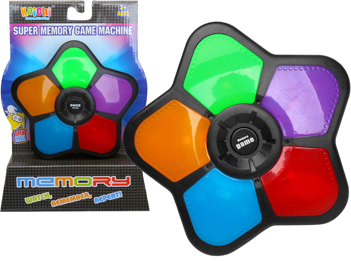 Elektroniczna Gra Memory Game Pamięciowa Światło Dźwięk Zabawka