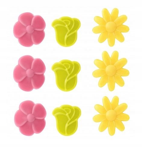 DEKORACJA CZEKOLADOWA - czekoladki kwiatki 9szt