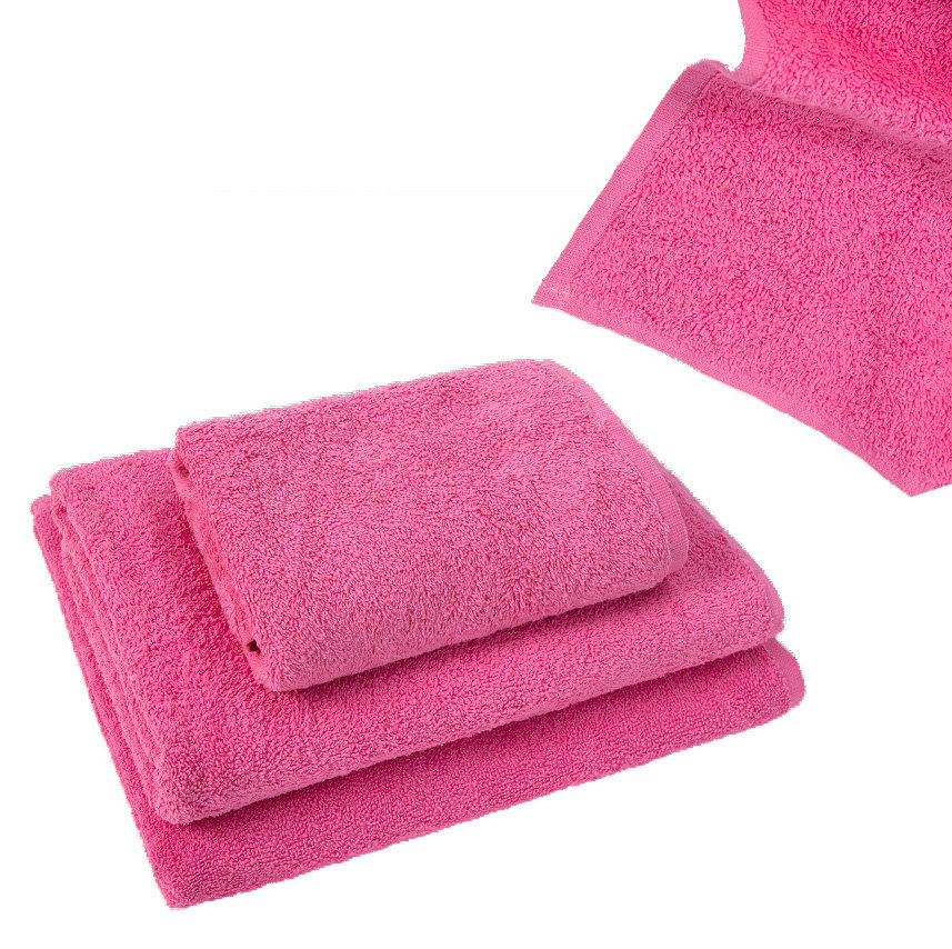 Bawełniany Ręcznik Frotte 90x145 cm kąpielowy, plażowy Simple różowy 400g/m2