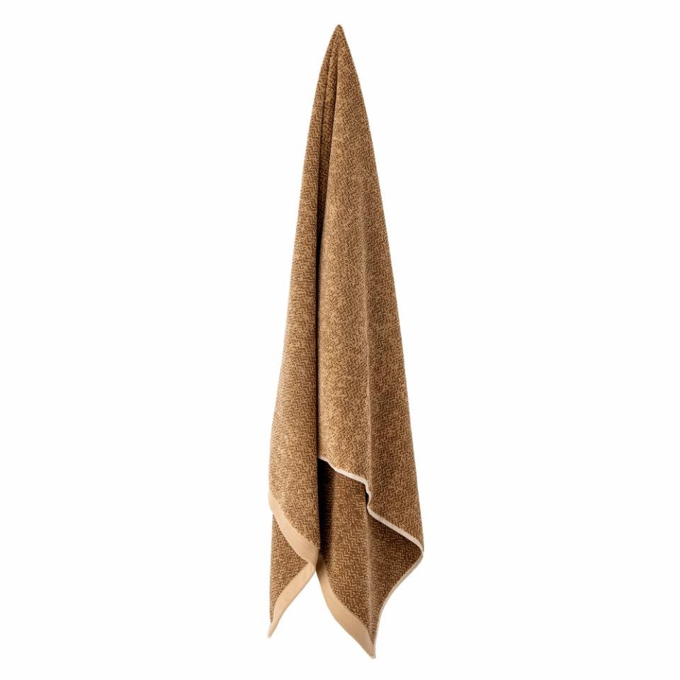 Ręcznik Kahla, Brązowy, Bawełna, Dł. 140 X Szer. 70 Cm Bloomingville