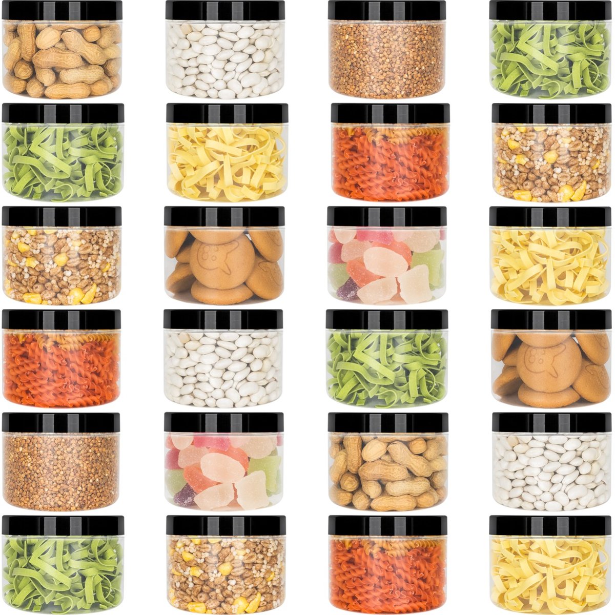 24X SŁOIK POJEMNIK NA ŻYWNOŚĆ PRODUKTY SYPKIE 0,5L KAMAJU PRODUKT POLSKI