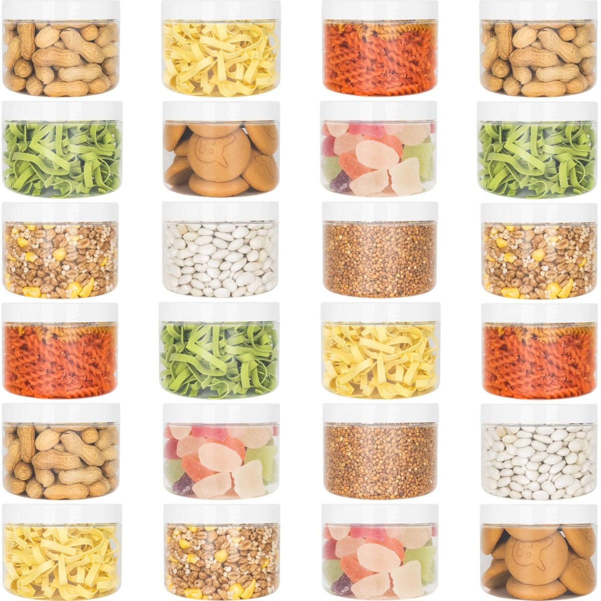 24X SŁOIK POJEMNIK NA ŻYWNOŚĆ PRODUKTY SYPKIE 0,5L KAMAJU PRODUKT POLSKI