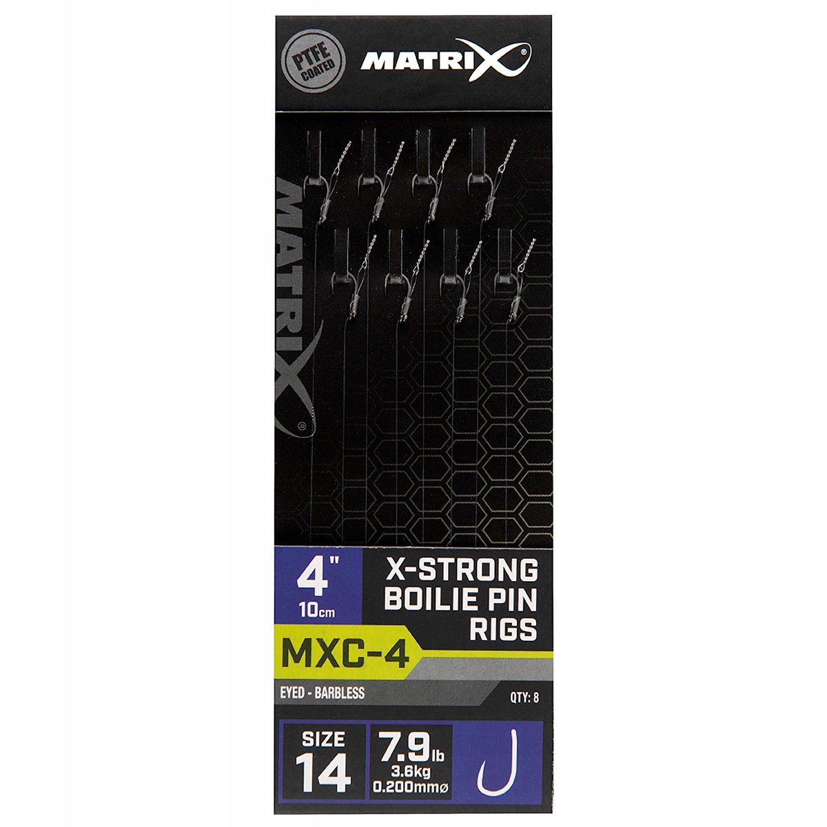PRZYPONY METHOD FEEDER MATRIX MXC-4 X-STRONG BOILIE PIN RIGS 10 CM R. 14