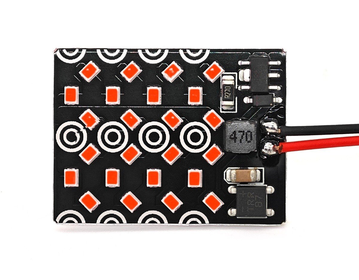 Panel 24 LED 12V T10, SV8.5, T4W CANBUS 1000lm czerwony mocny, na przeciwmgielne światła W5W, BA9S, C5W