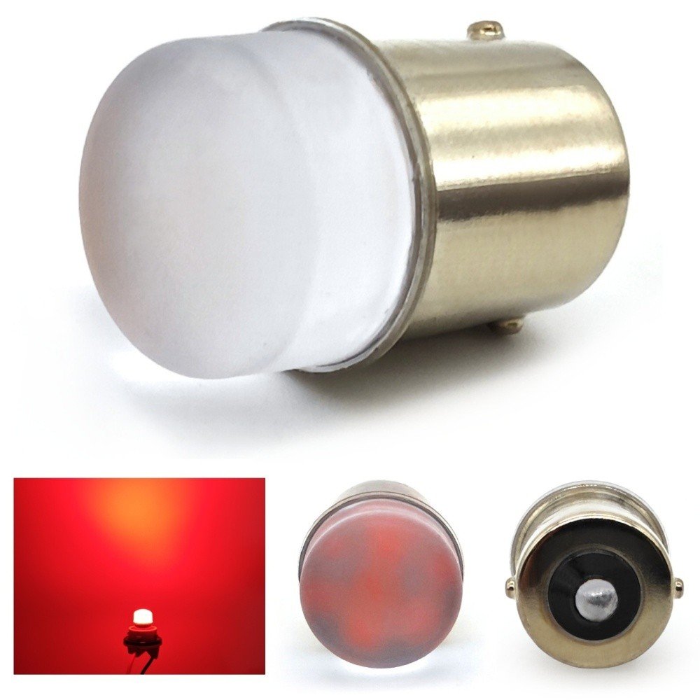 P21W, R10, Żarówka Led Ba15S 12V Canbus Czerwona 900Lm Mocna