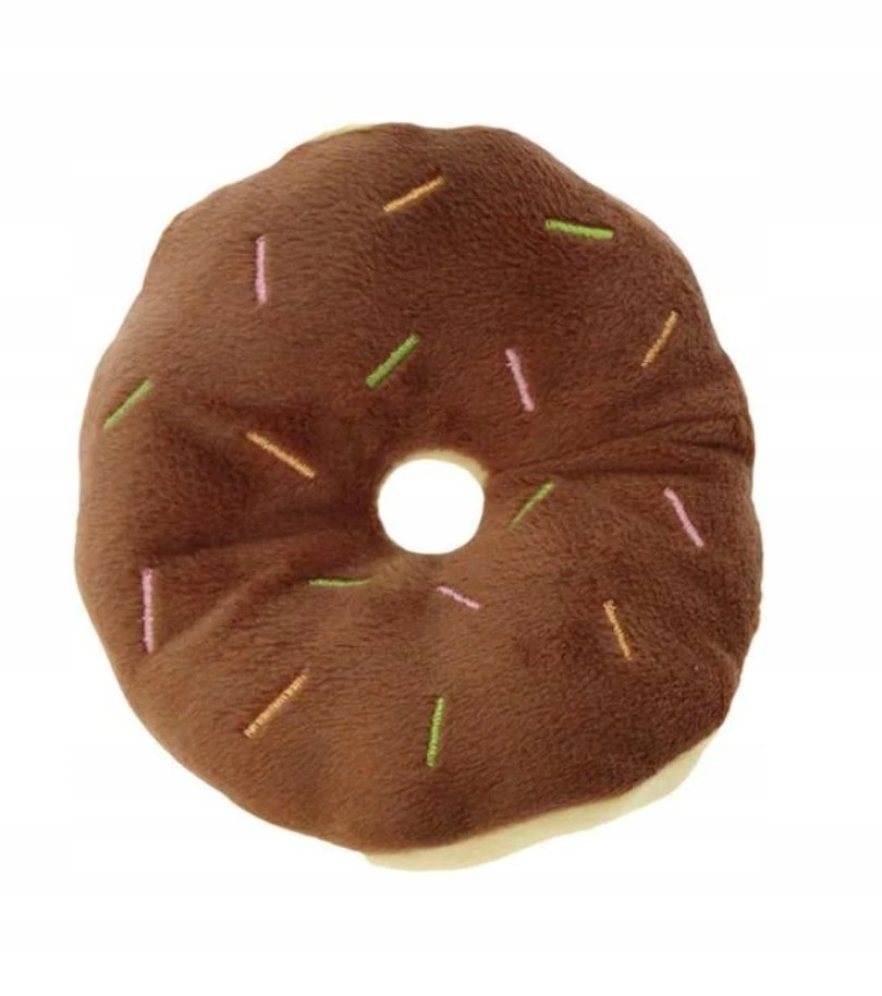 Zabawka Dla Psa Donut Pluszowa Piszcząca Maskotka