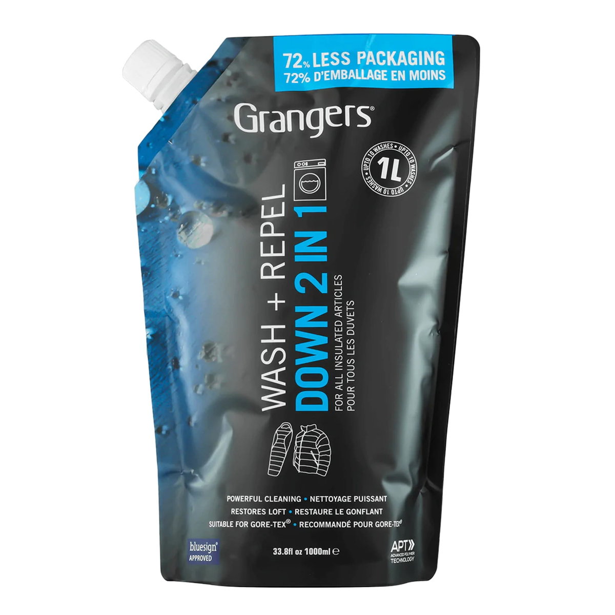 Płyn do prania i impregnacji puchu Granger's Down Wash&Repel 2in1 1l zapas/uzupełnienie
