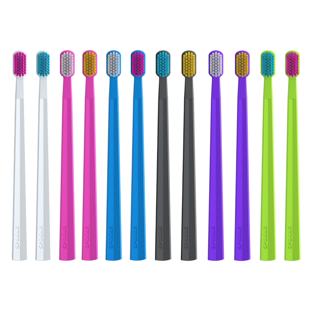 SPOKAR X PREMIUM 2500 SOFT 36szt. - zestaw profesjonalnych szczoteczek do zębów z miękkimi włóknami