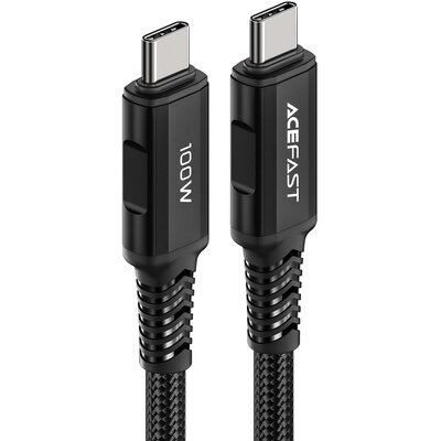 Acefast kabel USB Typ C - USB Typ C 2m, 100W (20V/5A) czarny (C4-03 Black) C4-03-C-C black