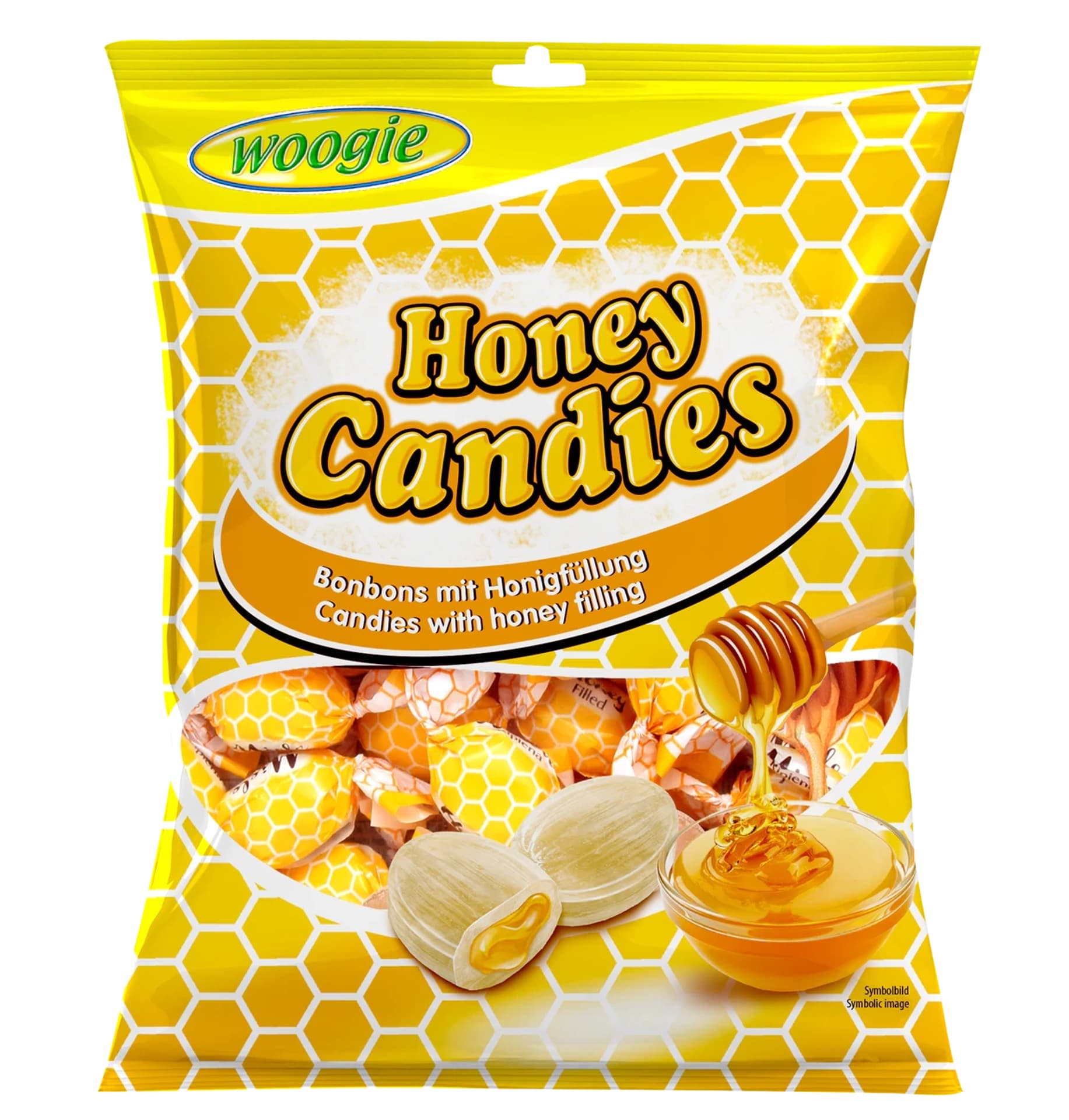 Woogie Honey Cukierki z Nadzieniem Miodowym 150 g