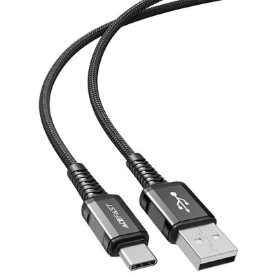 Acefast kabel USB - USB Typ C 1,2m, 3A czarny (C1-04 black) C1-04-A-C black