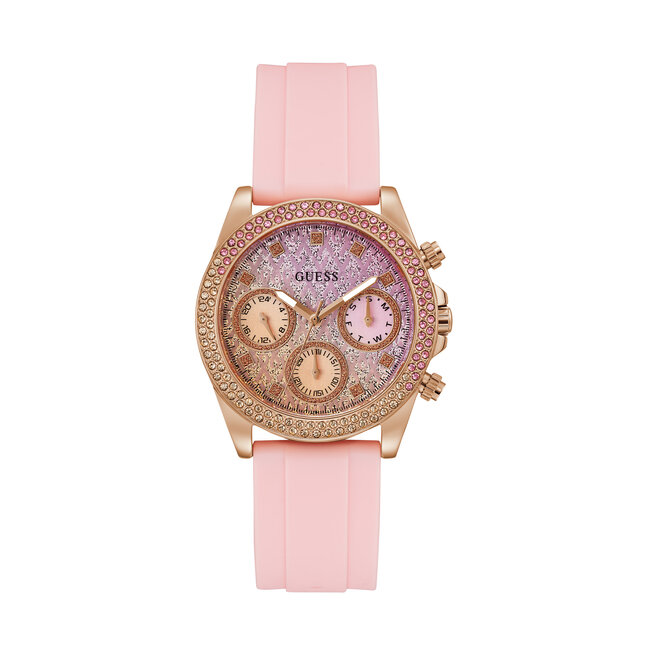 Zegarek Guess Crystal GW0032L4 Pink/Gold