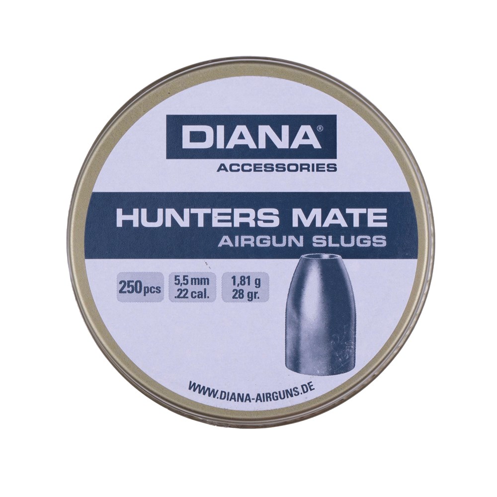 Zdjęcia - Pocisk i nabój Diana  Śrut do wiatrówki Hunters Mate Slug - 5,5 mm - 250 szt - 44403007 