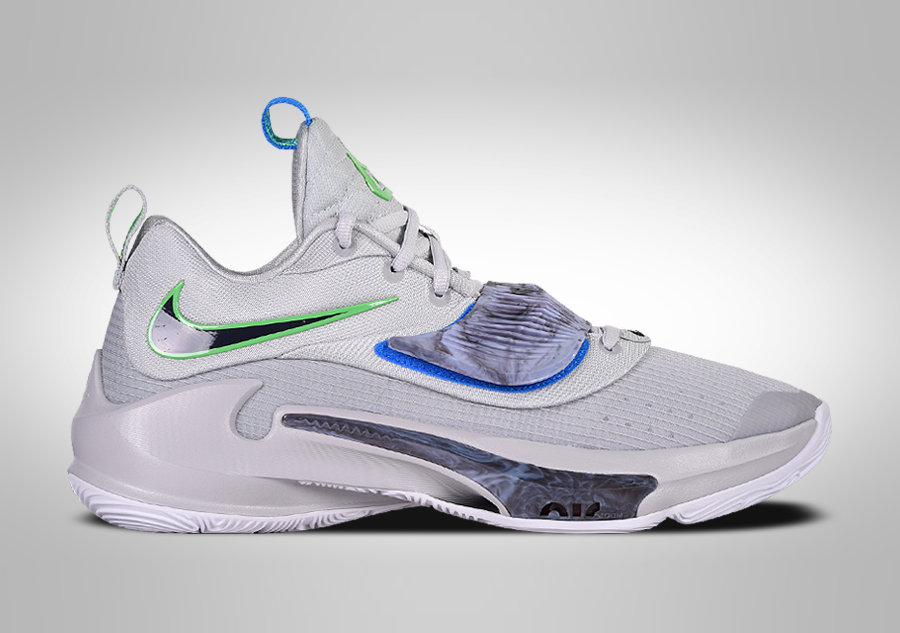 Nike Zoom Freak 3 Grey Purple Acid Green