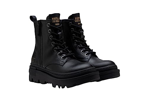 Replay Dziewczęce Laser Jr 5 modne kozaki, 003 Black, 30 EU