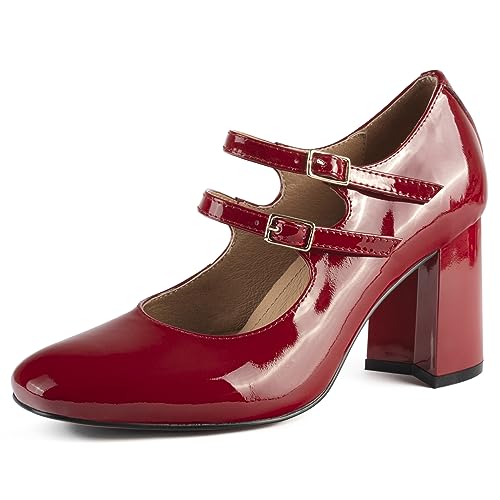 L37 HANDMADE SHOES Damskie czółenka I Wysokie obcasy I Skóra lakierowana I Ręcznie robione Buty I Unikalny Styl I Feel This Way Pump, Red, 37 EU, czerwony, 37 eu