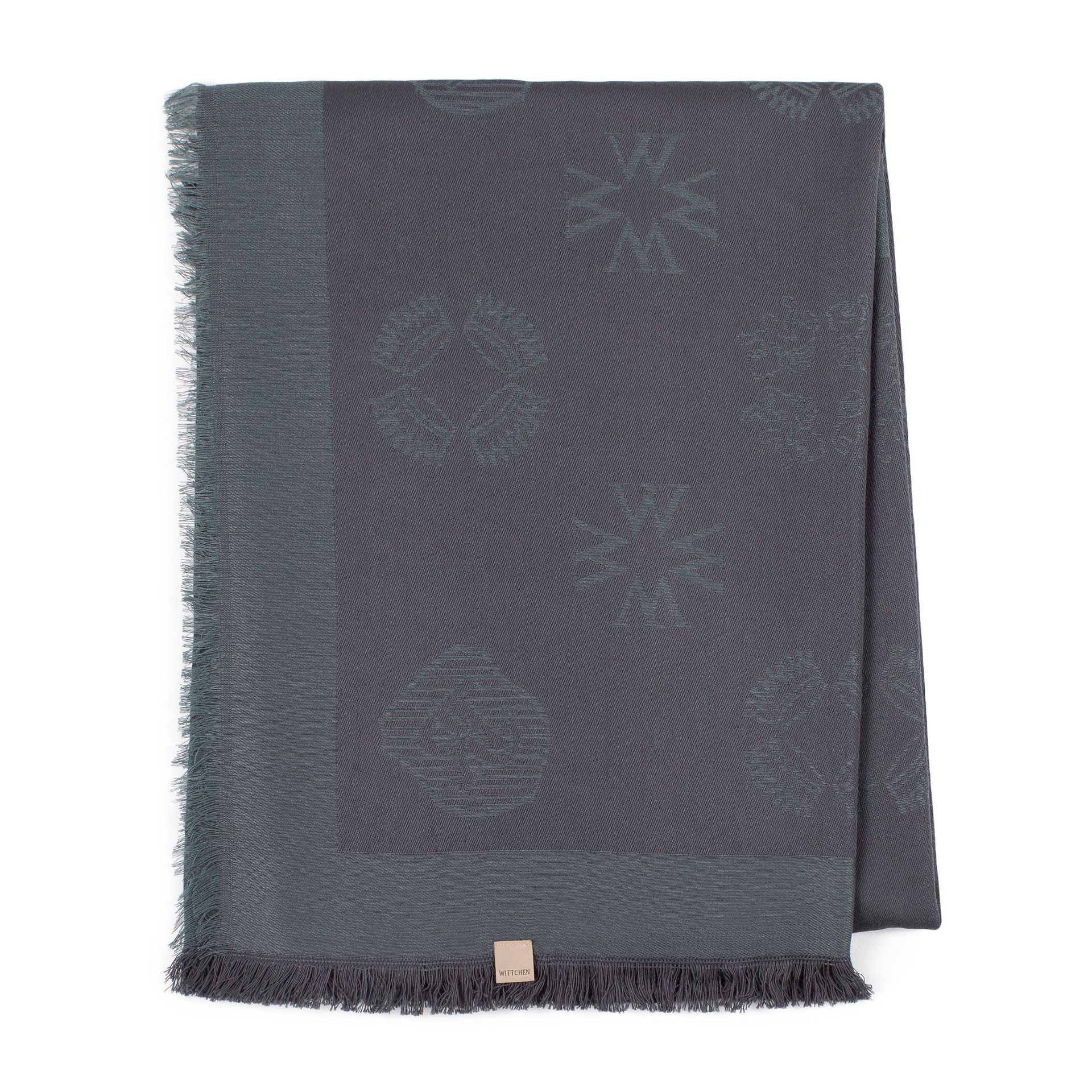 Damska chusta z bambusem tkana w monogram