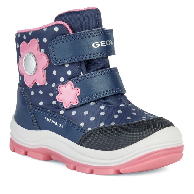 Śniegowce Geox B Flanfil Girl B Abx B363WB 0MNBC C4268 M Navy/Fuchsia